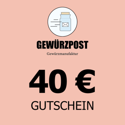 40 Euro Gutschein - Gewürzpost.de